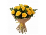 Sunny Roses - 12 Stems In Bouquet